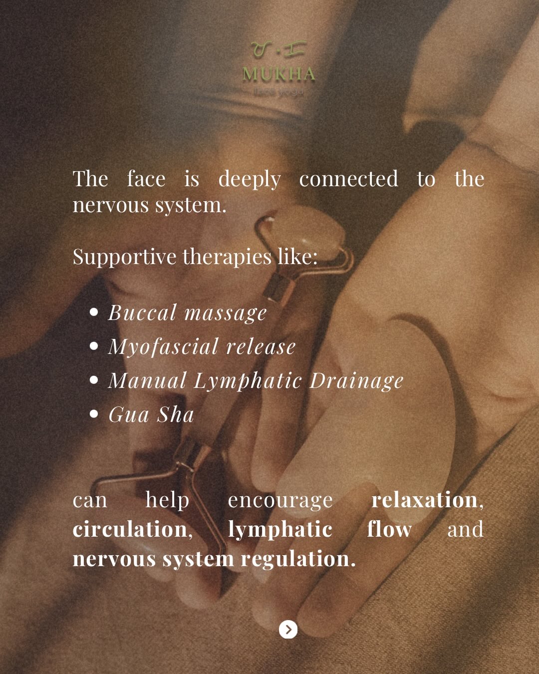 The face is deeply connected to the nervous system